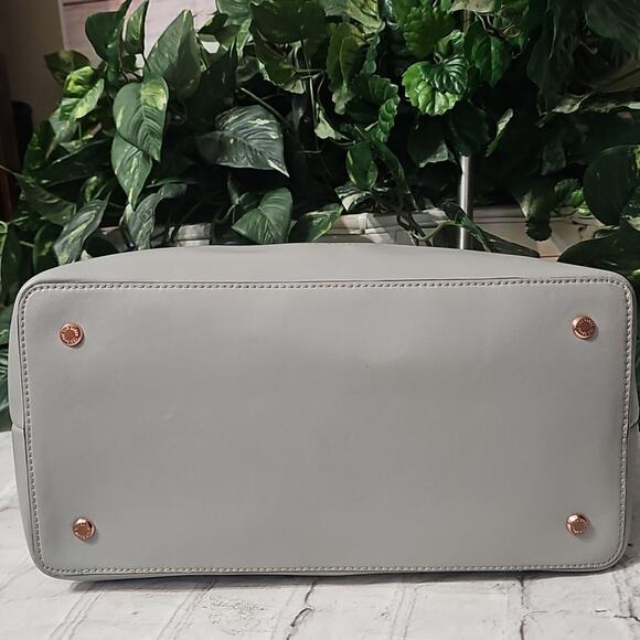 Ted Baker Anabel Large Leather Gray Women's  Tote Bag ( No Crossbody Strap) - Picture 11 of 16